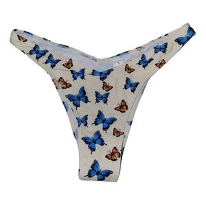 NWOT Butterfly Swimsuit Bikini Bottoms sz L